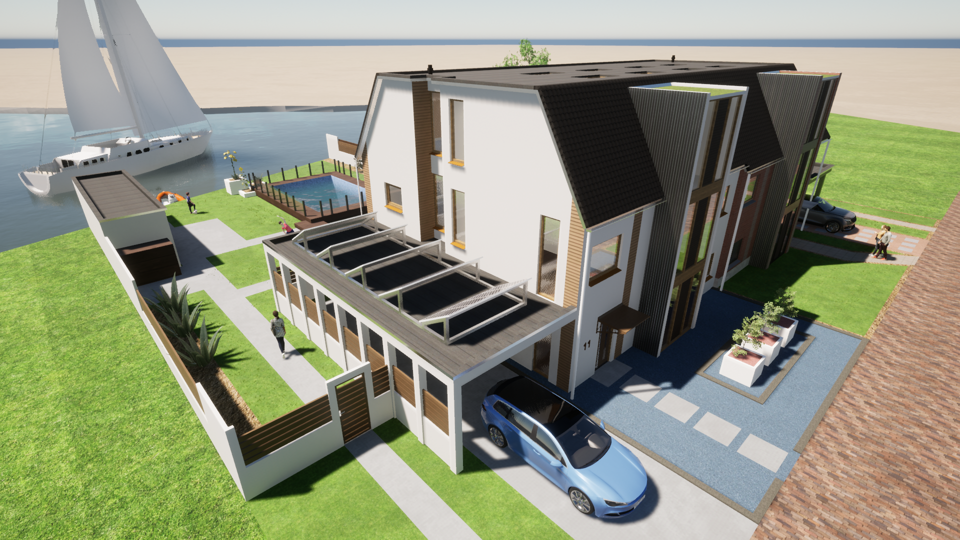 Visie — gedeeld dakvolume